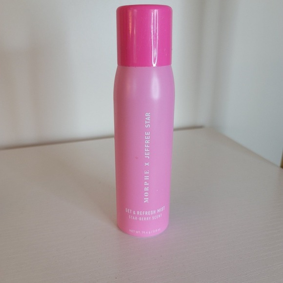 Morphe x Jeffree Star Set And Refresh Mist Starberry Scent Strawberry USED - Picture 1 of 3